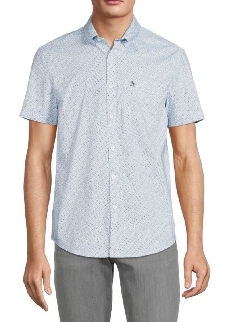 Original Penguin Micro Ditsy Print Button Down Collar Shirt