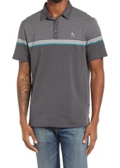 Original Penguin Engineered Fin Polo in Caviar at Nordstrom