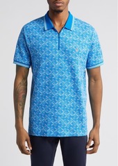 Original Penguin Geometric Jacquard Quarter Zip Polo