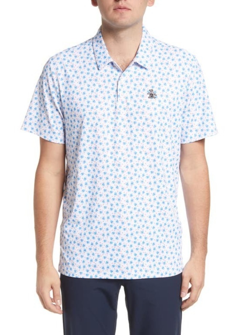 ORIGINAL PENGUIN GOLF Octopus Print Polo in Bright White at Nordstrom
