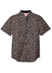 Original Penguin Men's Floral Print Short Sleeve Button-Down Shirt  XX Large