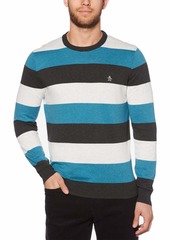 Original Penguin Men's Long Sleeve Stripe Sweater