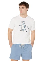 Original Penguin Men's Monkey Print Fill Pete Short Sleeve Tee Shirt  X Large