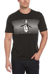 Original Penguin Men's Pete Engineered Stripe Logo Graphic T-Shirt