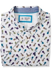 Original Penguin Men's Pineapple Print Short Sleeve Button-Down Shirt  3X Large