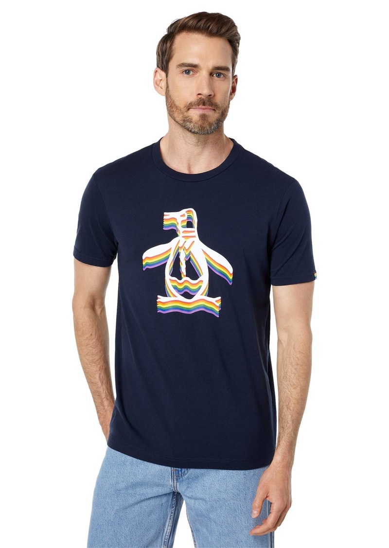 Original Penguin Men's Rainbow Pete Pride T-Shirt