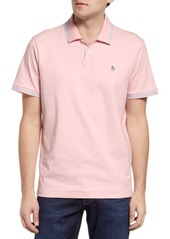 Original Penguin Tipped Organic Cotton Polo in Dark Sapphire at Nordstrom