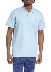 Original Penguin Tipped Organic Cotton Polo in Dark Sapphire at Nordstrom