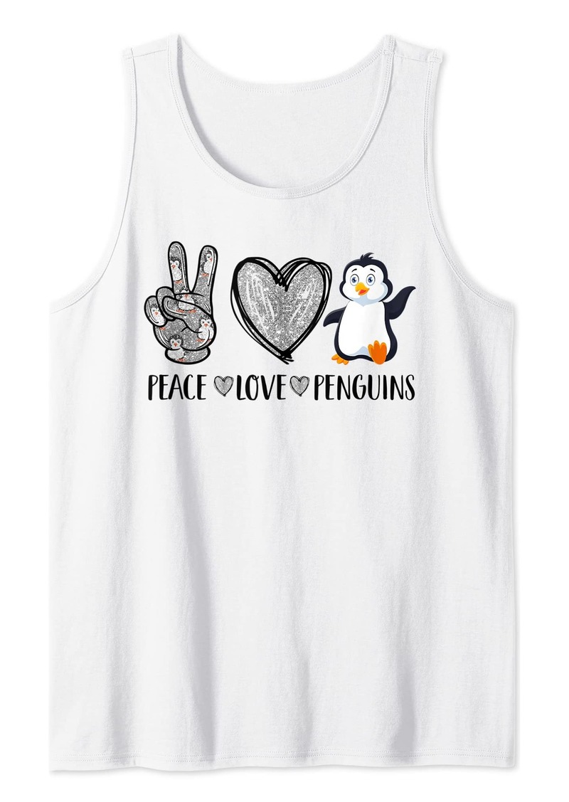 Original Penguin Peace Love Penguin Penguin Lover Tank Top