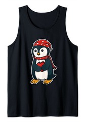 Original Penguin Penguin with winter hat for a nice party Tank Top