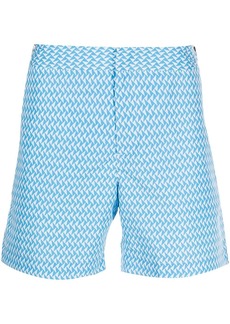 Orlebar Brown abstract-pattern swim shorts