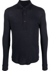 Orlebar Brown button-front long-sleeved polo shirt