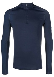 Orlebar Brown logo-print short-zip sweatshirt