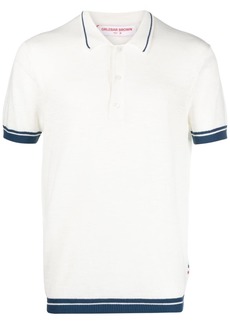 Orlebar Brown Maranon stripe-trim polo shirt
