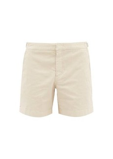 Orlebar Brown - Bulldog Cotton-blend Twill Shorts - Mens - Cream