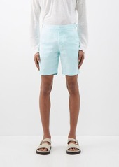 Orlebar Brown - Norwich Washed-lined Shorts - Mens - Light Blue