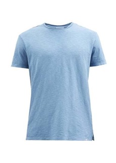 Orlebar Brown - Sammy Garment-dyed Cotton-slub T-shirt - Mens - Blue