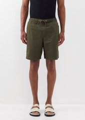Orlebar Brown - Sirma Garment-dyed Cotton-blend Twill Shorts - Mens - Khaki