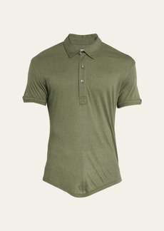 Orlebar Brown Men's Sebastian Cashmere-Blend Polo Shirt