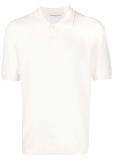Orlebar Brown piqué-weave design polo shirt