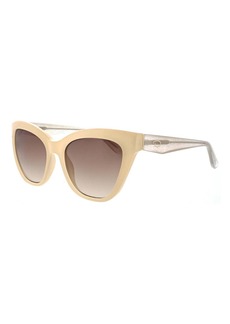 Oscar de la Renta 55mm Glam Cat Eye Sunglasses in Cream/brown Gradient at Nordstrom Rack