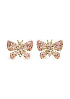Oscar de la Renta Butterfly crystal-embellished earrings