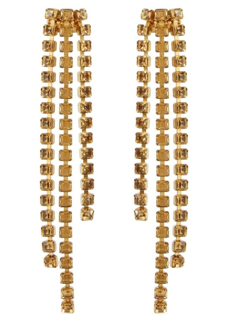 Oscar de la Renta Crystal-embellished earrings