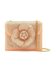 Oscar de la Renta crystal-embellished flower crossbody bag