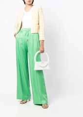 Oscar de la Renta elasticated-waist wide leg trousers