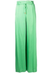 Oscar de la Renta elasticated-waist wide leg trousers