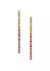 Oscar de la Renta Goldtone & Glass Crystal Drop Earrings