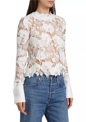 Oscar de la Renta Guipure Lace Top