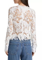 Oscar de la Renta Guipure Lace Top