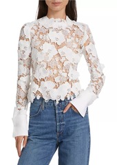 Oscar de la Renta Guipure Lace Top