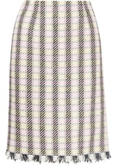 Oscar de la Renta high-waisted check-print skirt