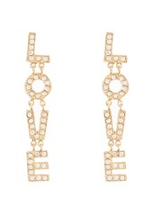 Oscar de la Renta Love embellished earrings