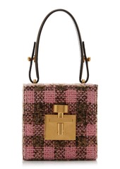 Oscar de la Renta - Alibi Checked-Tweed Cube Bag - Pink - OS - Moda Operandi