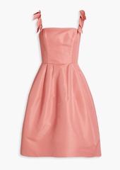 Oscar de la Renta - Appliquéd mikado dress - Pink - US 2