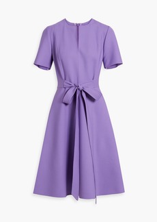 Oscar de la Renta - Belted ponte dress - Purple - US 8