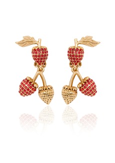 Oscar de la Renta - Berry Branch Clip-On Earrings - Red - OS - Moda Operandi - Gifts For Her