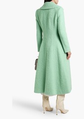 Oscar de la Renta - Brushed-felt coat - Green - US 0