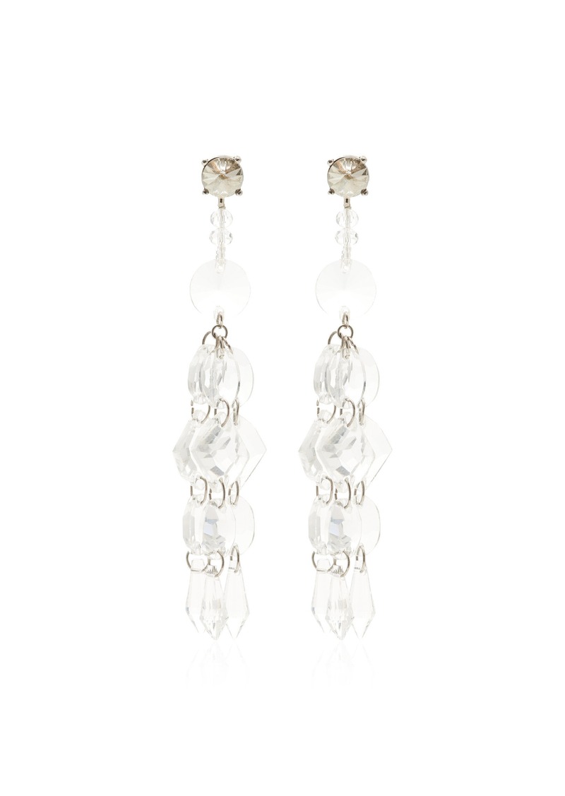 Oscar de la Renta - Chandelier Crystal Drop Earrings - Silver - OS - Moda Operandi - Gifts For Her