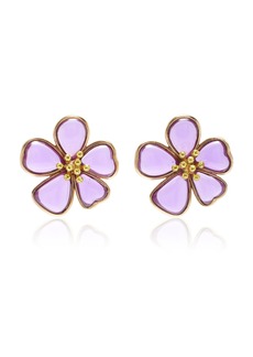Oscar de la Renta - Cloudy Flower Earrings - Purple - OS - Moda Operandi - Gifts For Her