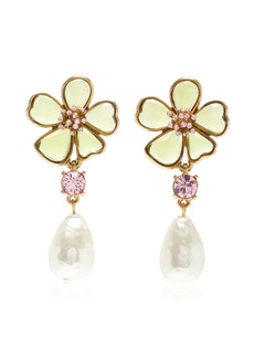 Oscar de la Renta - Cloudy Pearl Earrings - Green - OS - Moda Operandi - Gifts For Her