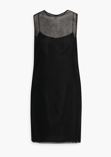 Oscar de la Renta - Cotton-blend lace mini dress - Black - US 0