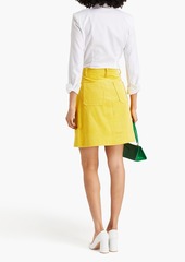 Oscar de la Renta - Cotton-corduroy mini skirt - Yellow - US 2