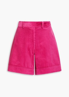 Oscar de la Renta - Cotton-corduroy shorts - Pink - US 4