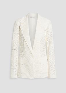 Oscar de la Renta - Cotton guipure lace blazer - White - US 4