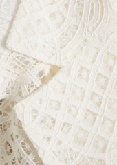Oscar de la Renta - Cotton guipure lace blazer - White - US 4