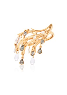 Oscar de la Renta - Crystal & Pearl Branch Double Ring - White - OS - Moda Operandi - Gifts For Her